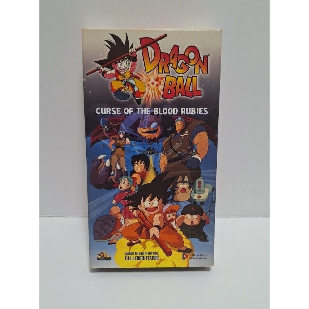 FUNIMATION DRAGON BALL CURSE OF THE BOOD RUBIES VHS
